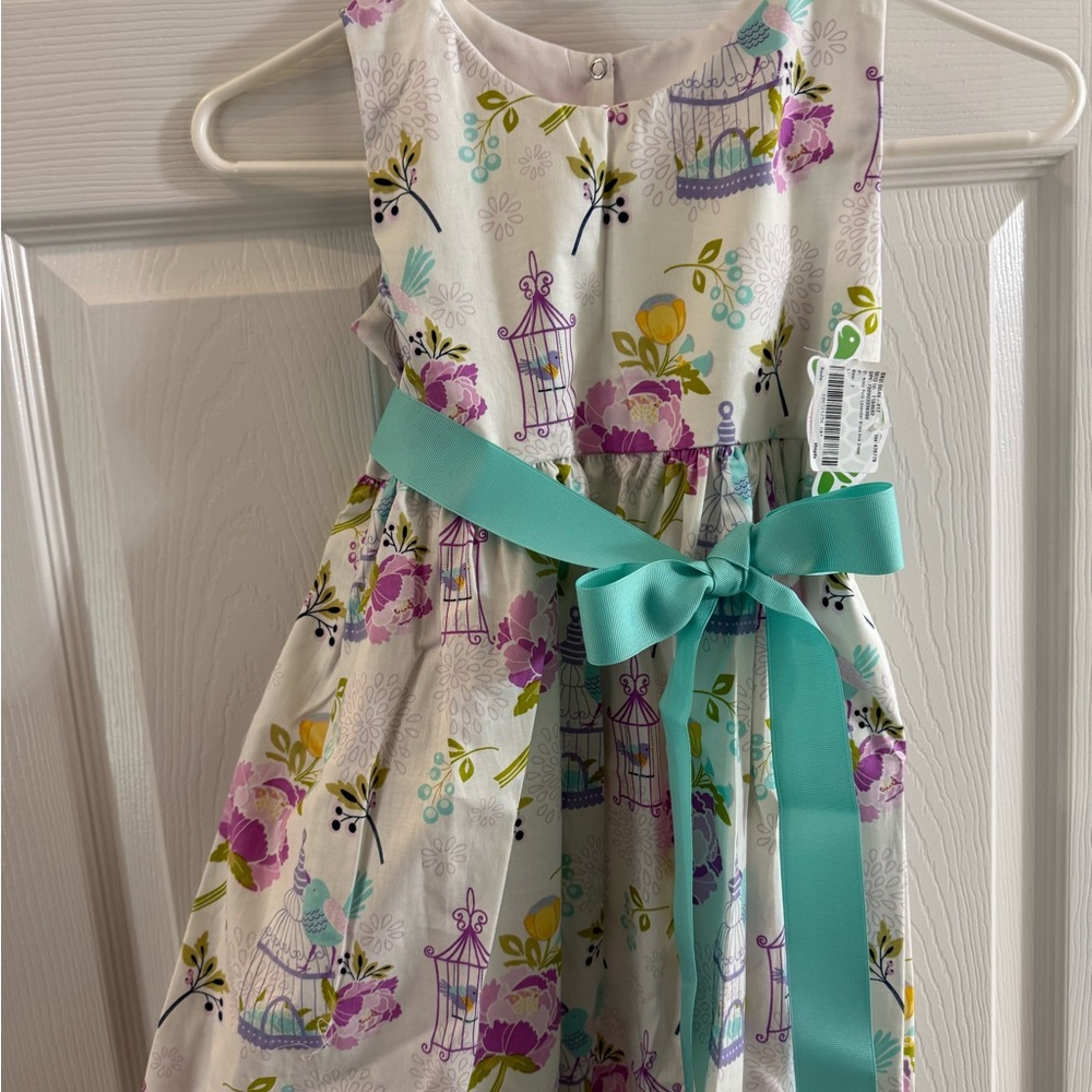 NWT dress with bird detail